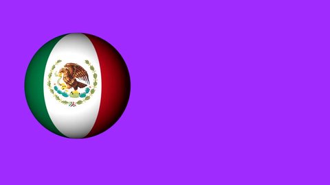 roll the ball with the flag of Mexico,the ball casts a shadow. design for web sites.use for sporting events.use for advertising purposes.