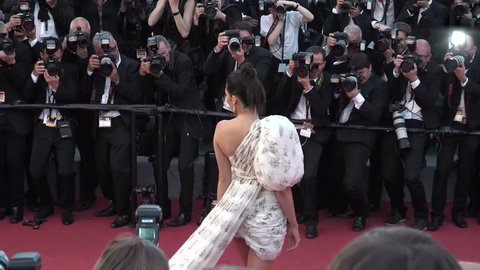 Kendall Jenner on the red carpet at the premiere of 120 Beats Per Minute at the Cannes Film Festival, 5/20/2017