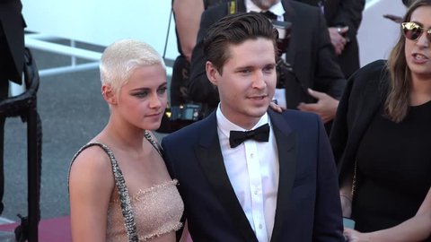 Kristen Stewart with date on the red carpet at the Cannes Film Festival, 5/20/2017