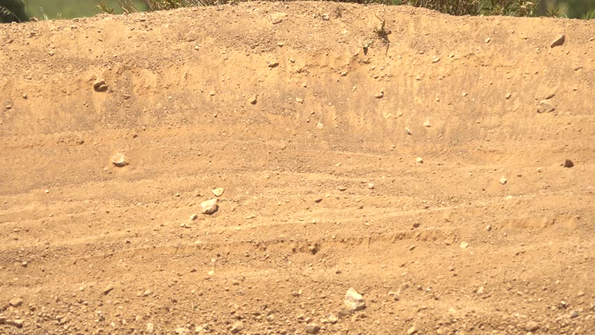 Motocross Racing Low Level Close Up 