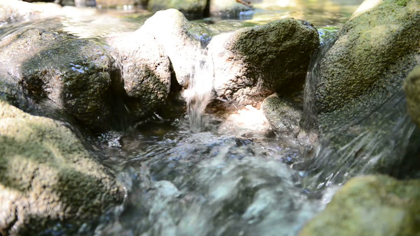 Cascade of mountain stream