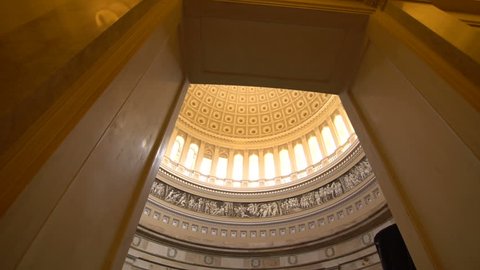 Us Capitol building inside, dome - Washington DC, United States