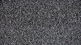 The television static noise, interference