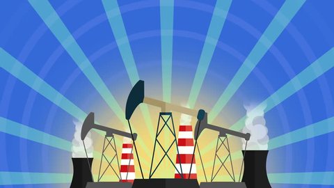 Cartoon Factory Background Seamless Loop Space Stock Footage Video (100 ...