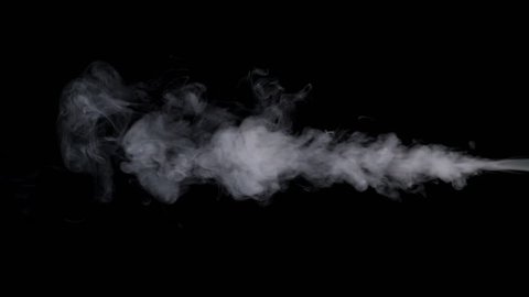 Steam Or Smoke On Black Background - Stock Video