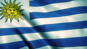 uruguay Flag Blowing in the Wind
Forthright and patriotic scene of a bold, textured  flag.
  - Powered by Shutterstock - Get 15% off with code: PIKWIZARD15