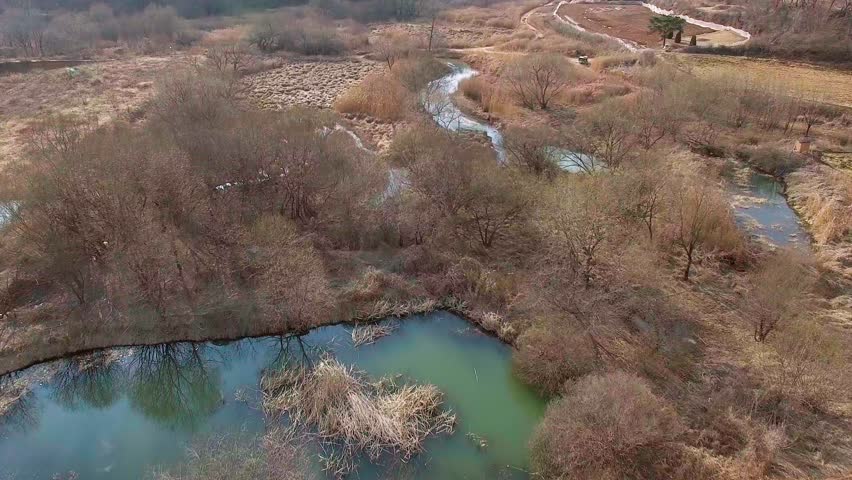 Mungyeong Dolline Swamp, South Korea, Aerial