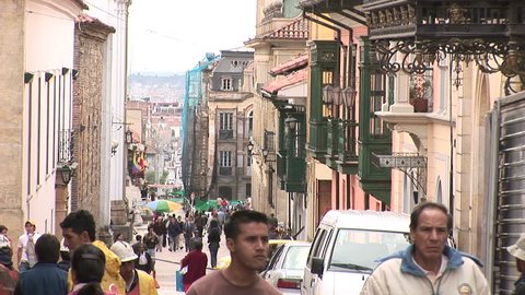 COLOMBIA - JUNE 2007: Street in Bogota, Colombia