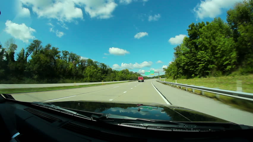Driving on Interstate 376 near the Pittsburgh International Airport.