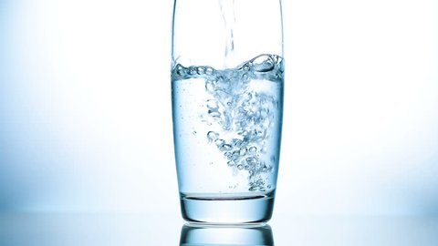 Water pour into a glass
