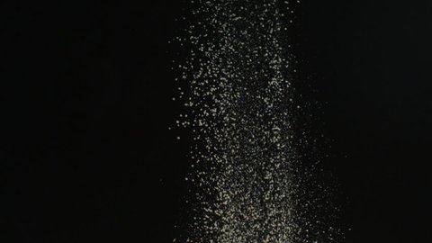 Close Up Flour Particles Falling in Super Slow Motion-3