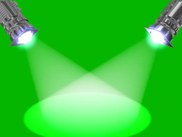 reflectors animated on green screen,seamless loop