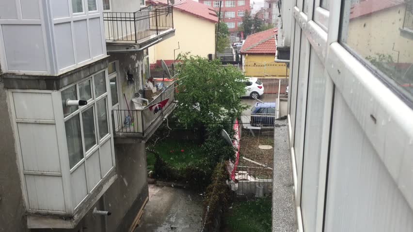 Window view of Ankara.