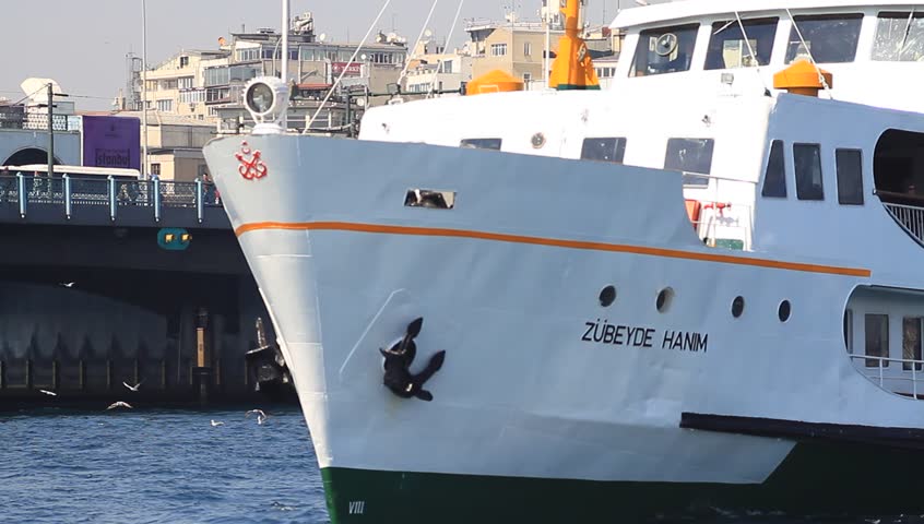 ISTANBUL - MARCH 29: Passenger Ship ZUBEYDE HANIM (IMO: 8611348, Turkey) on