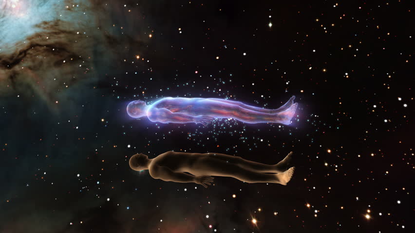 Soul Leaving Human Body Spirit Ghost Levitating Out of a Human Corpse Astral Projection Remote Viewing Out of Body Experience Full HD 1920 X 1080 Version 2 | Shutterstock HD Video #27375412