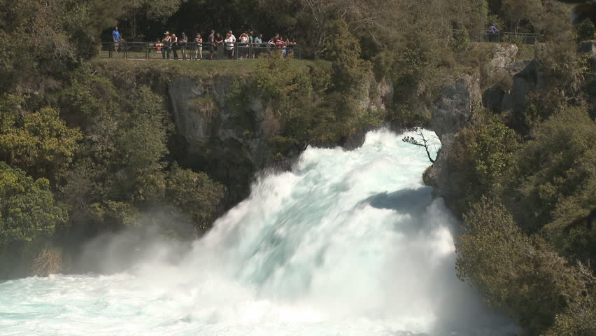 Huka falls in Taupo, New Zealand
