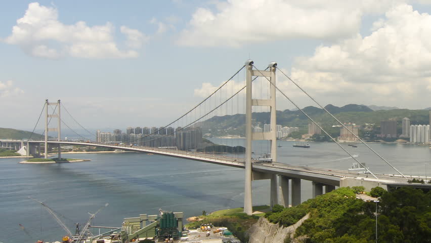 Tsing Ma Bridge at Summer - Tsing Ma Bridge is a bridge in Hong Kong. It is the