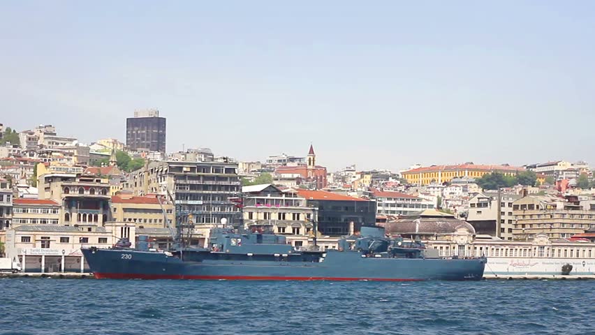 ISTANBUL - MAY 2: Egypt Navy 230 class warship visits Istanbul on May 2, 2012 in