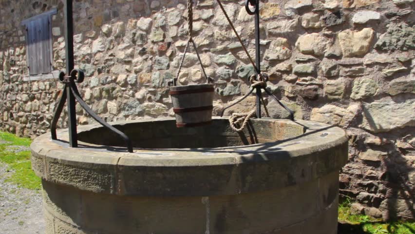 An old stone water well