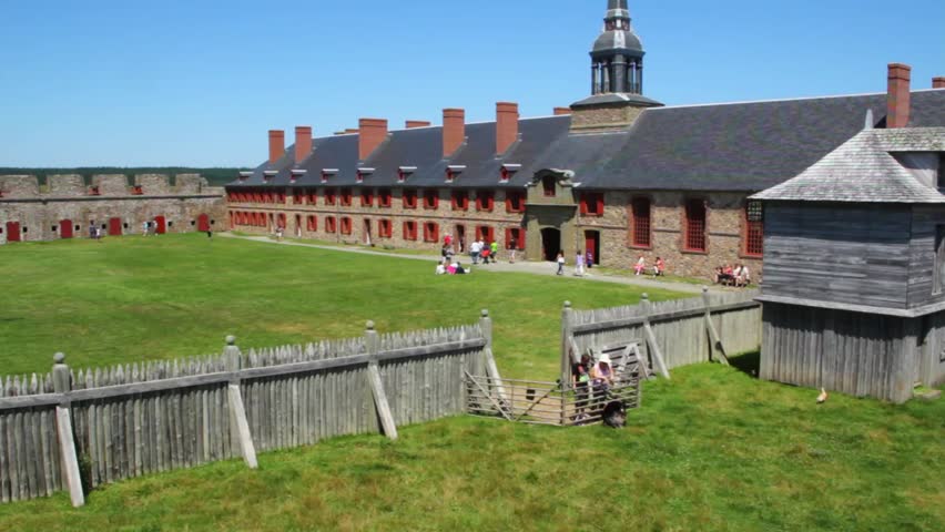The French Fort and 18th Century Colonial Town at Louisbourg Nova Scotia