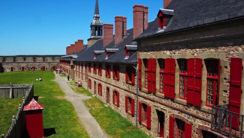 The French Fort and 18th Century Colonial Town at Louisbourg Nova Scotia