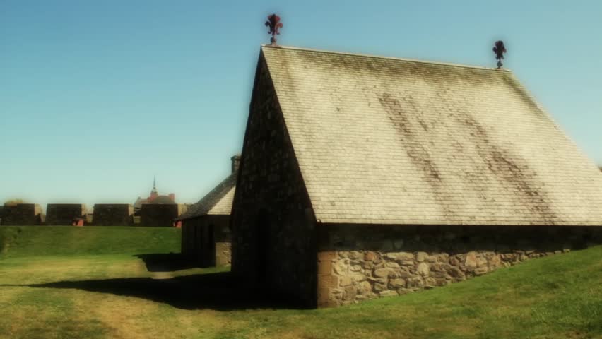 An 18th century cottage at Fort Louisbourg Nova Scotia