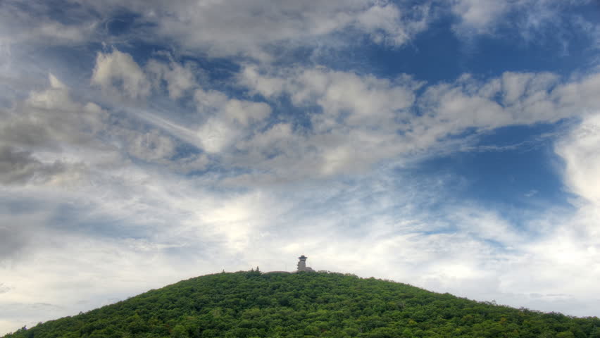 Brasstown Bald mountaintop in the Blue Ridge Mountains of Georgia, USA.
