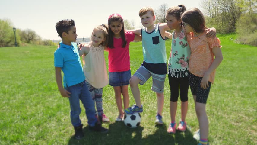 Boys and girls football portrait | Shutterstock HD Video #27419080