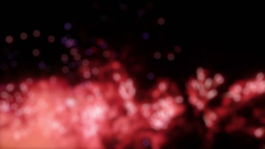 Fireworks display, blurry background