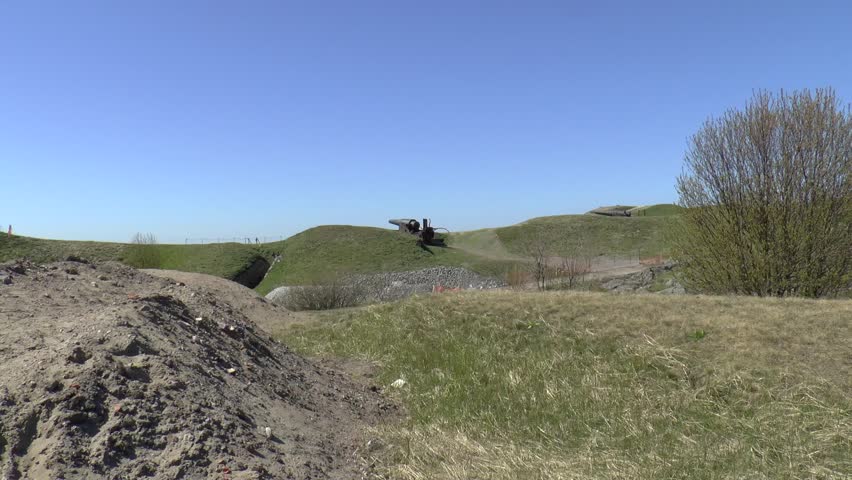 Zoom on cannon in Suomenlinna fortress