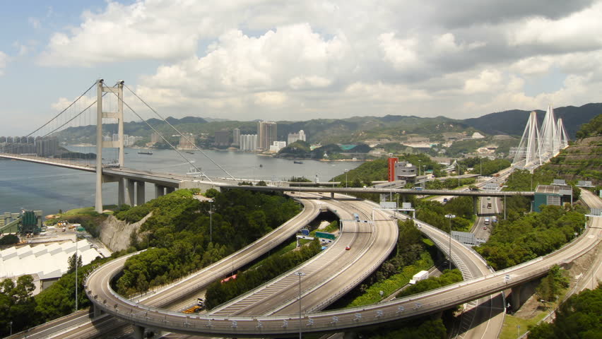 Time lapse of Tsing Ma Bridge is a bridge in Hong Kong. It is the world's