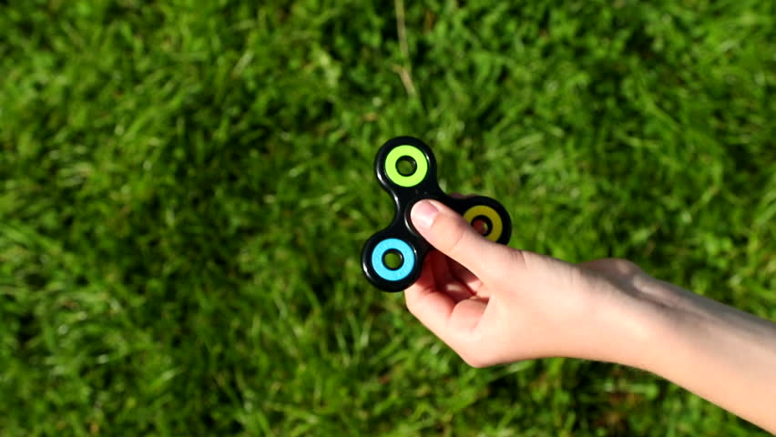 Fidget spinner in the garden