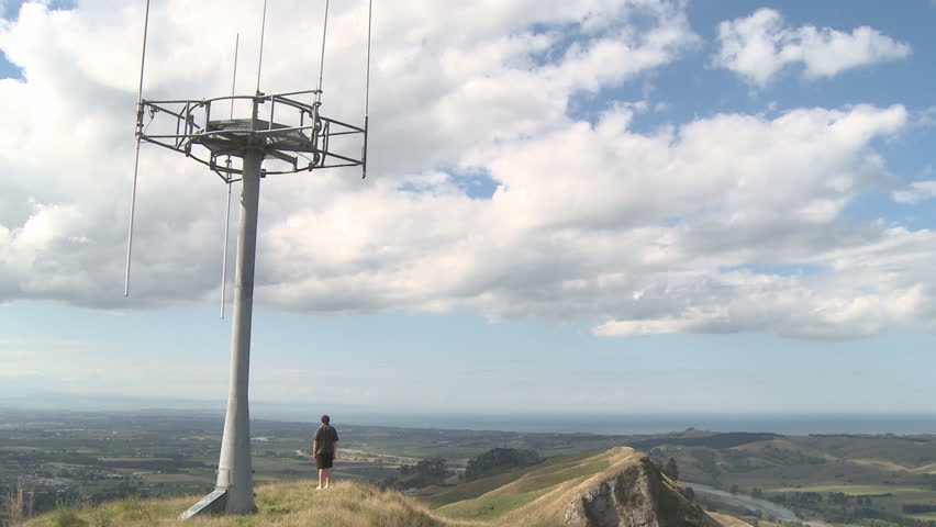 cell tower on a hill