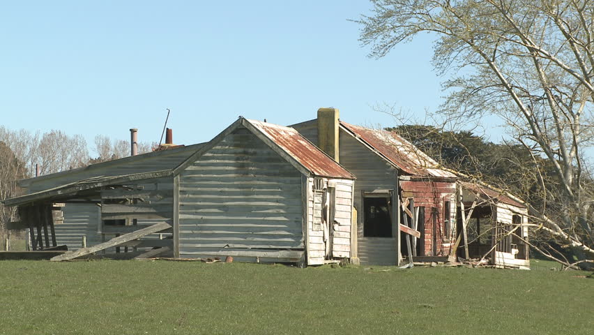 Old and abandoned farm house