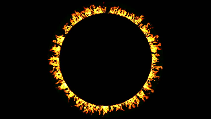 Burning high quality fire circle