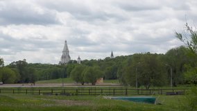 Kolomenskoye Cathedral zoom out video