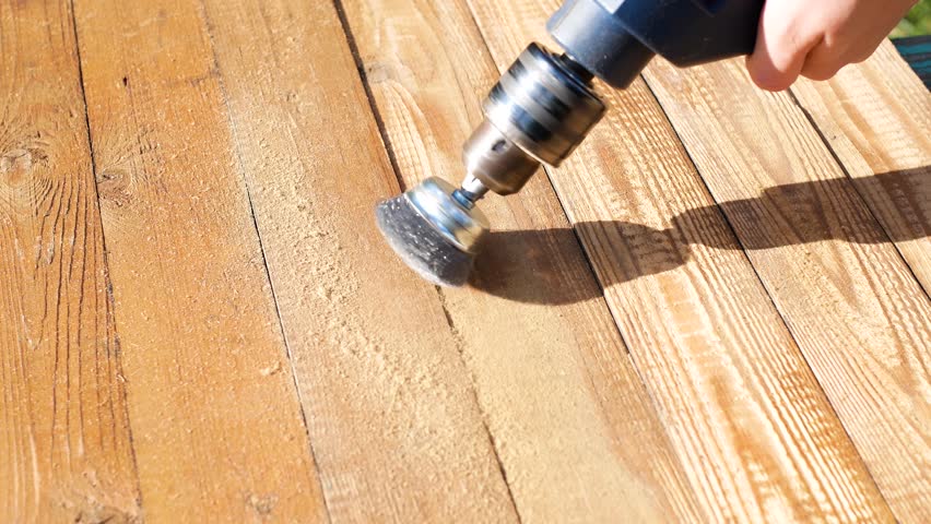 Brushing wood