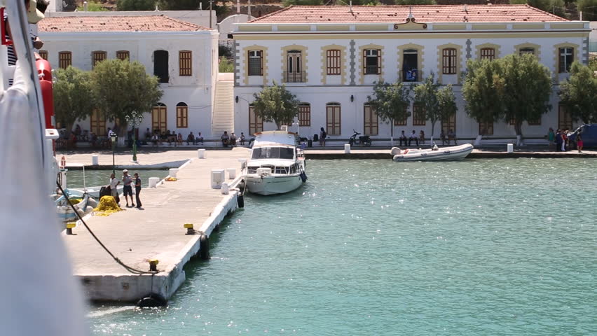 Greek island berth Symi