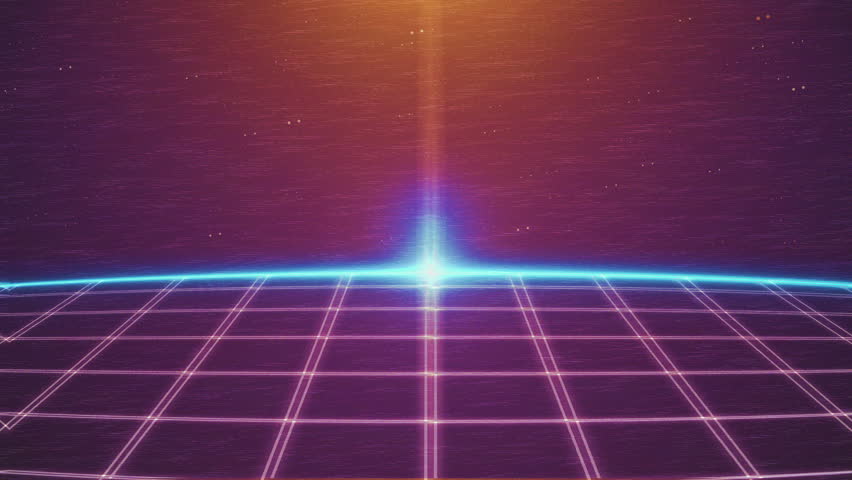 Retro 80s Style Intro,3d Geometry Stock Footage Video (100% Royalty ...