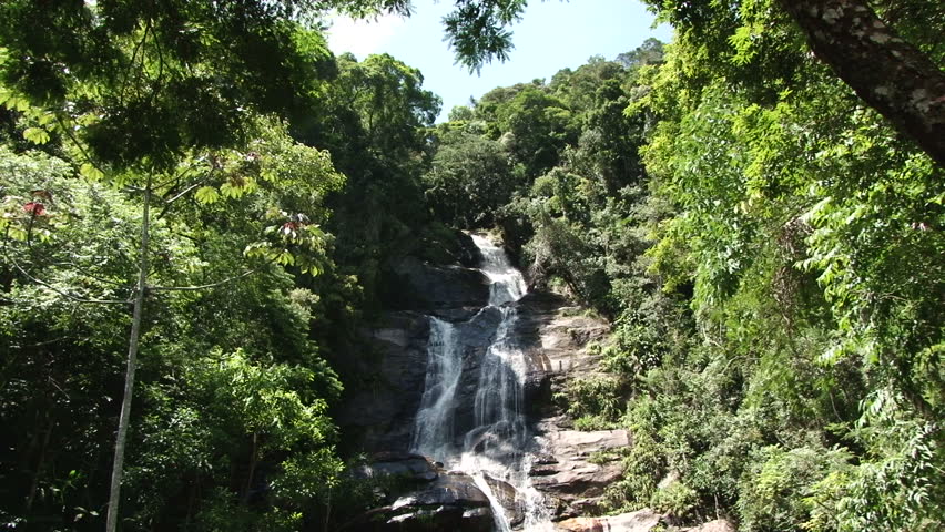 Waterfall in the Tijuca National Park near Rio
