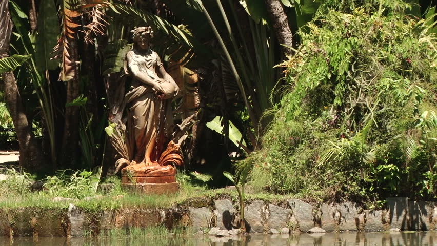 Fountain in the Botanical Gardens in Rio de Janeiro