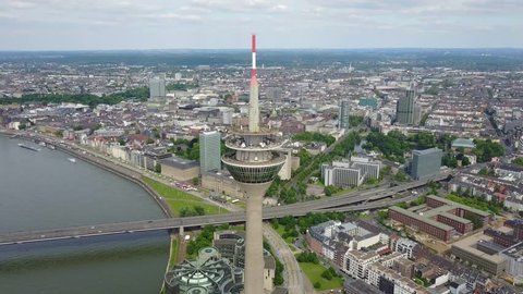 Dusseldorf Germany Aerial 