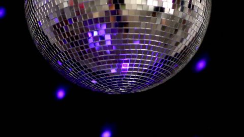 warped abstract funky discoball spinning and reflecting light. perfect clip for club visuals or party/celebration