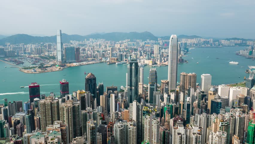 time lapse hong kong skyline Stock Footage Video (100% Royalty-free ...