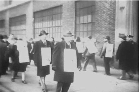 Workers are on strike from Western Electric and sympathy strikes occur, as well, as businessmen Joseph Washington Frazer and Henry John Kaiser sign a new pact between management and laborers, in 1946.