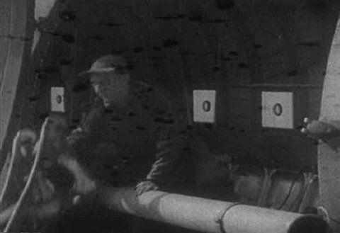 1940s Cargo Loaded Dropped Via Parachute Stock Footage Video (100% ...