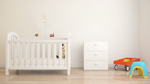 Baby's room with a crib