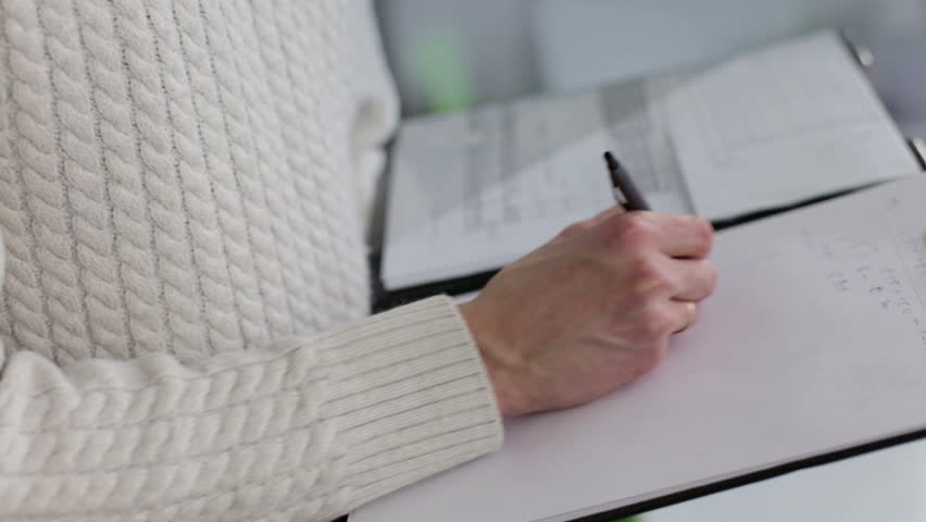 Construction engineer does calculation in an informal atmosphere
