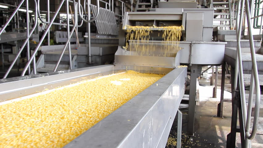 corn processing factory man controls Stock Footage Video (100% Royalty-free...