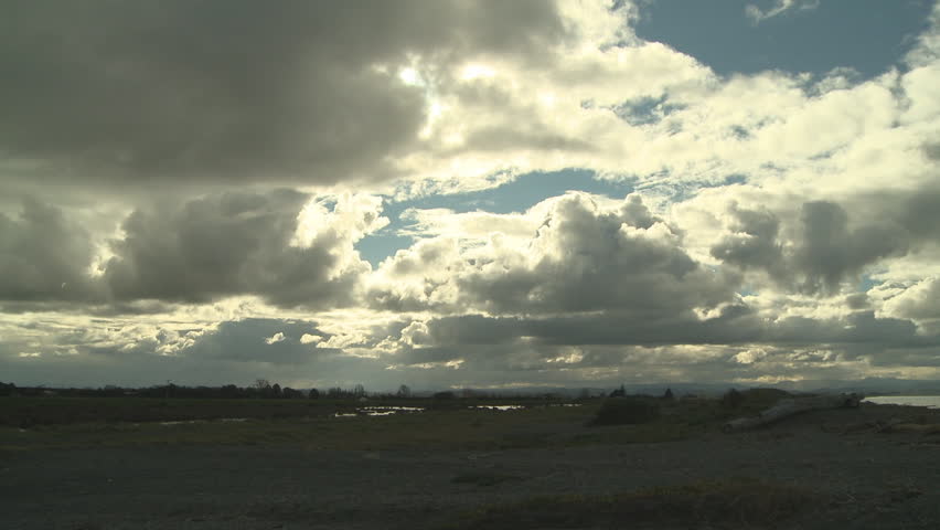Time lapse of fast moving clouds